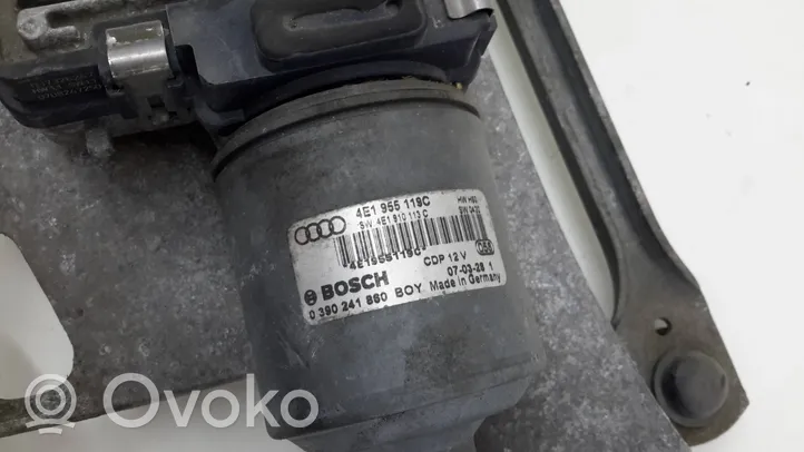 Audi A8 S8 D3 4E Mechanizm i silniczek wycieraczek szyby przedniej / czołowej 4E1955023M