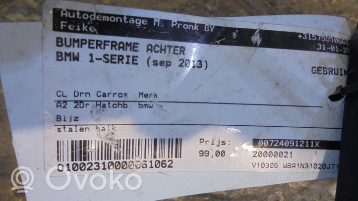 BMW 1 F20 F21 Traversa di supporto paraurti posteriore 7240912