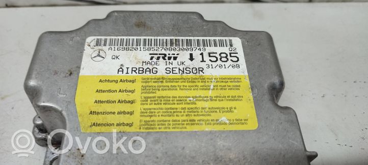 Mercedes-Benz A W168 Centralina/modulo airbag A1698201585