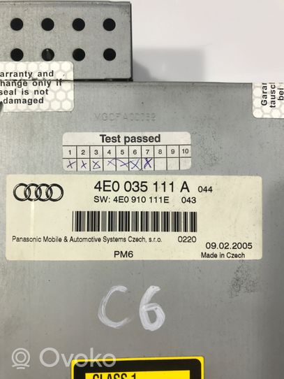 Audi A6 S6 C6 4F CD/DVD-vaihdin 4E0035111A