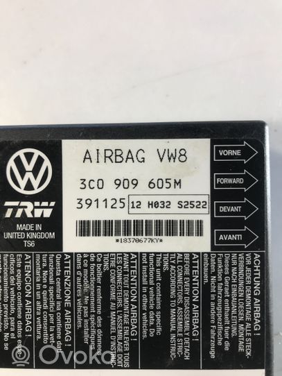 Volkswagen Golf V Module de contrôle airbag 3C0909605M