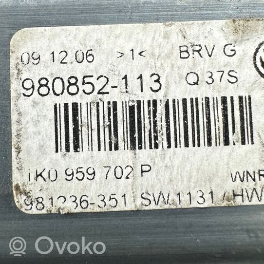 Volkswagen PASSAT B6 Priekinis varikliukas langų pakėlėjo 1K0959702P