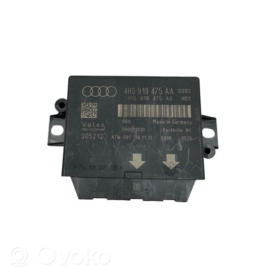 Audi A6 S6 C7 4G Unité de commande, module PDC aide au stationnement 4H0919475AG