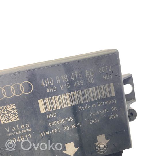 Audi A7 S7 4G Unité de commande, module PDC aide au stationnement 4H0919475AG