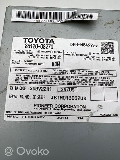 Toyota Sienna XL30 III Unità principale autoradio/CD/DVD/GPS 8612008270