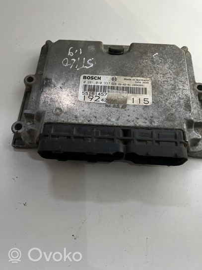 Fiat Stilo Calculateur moteur ECU 55181457