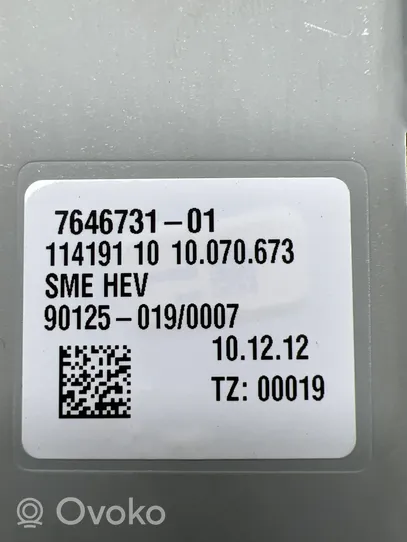 BMW 5 F10 F11 Module de contrôle de batterie 7646731