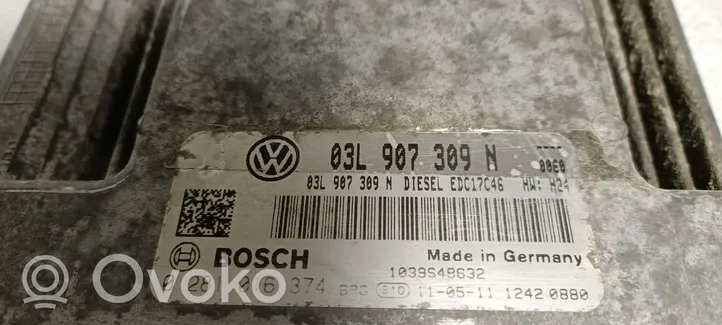 Volkswagen PASSAT B7 Motorsteuergerät/-modul 03L907309N