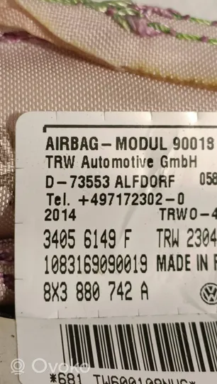 Audi A1 Airbag da tetto 8X3880742A
