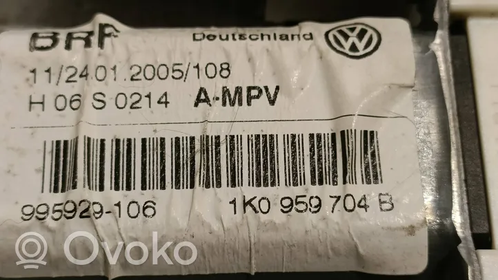 Volkswagen Touran I Silniczek podnoszenia szyby drzwi tylnych 1K0959704B