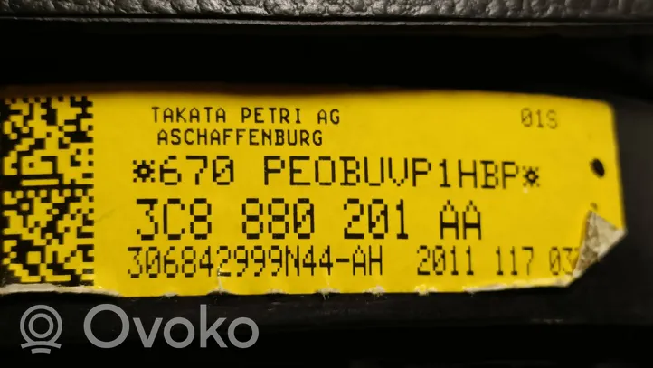 Volkswagen PASSAT B7 Poduszka powietrzna Airbag kierownicy 3C8880201AA