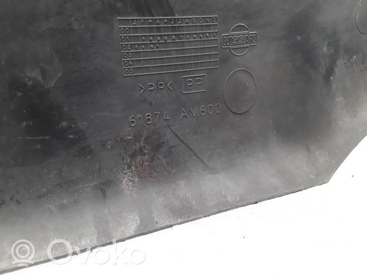 Nissan Primera Panel mocowania chłodnicy / góra 61874AV600