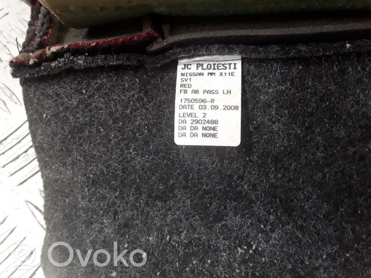 Nissan Note (E11) Priekinė vairuotojo sėdynė 1750596R