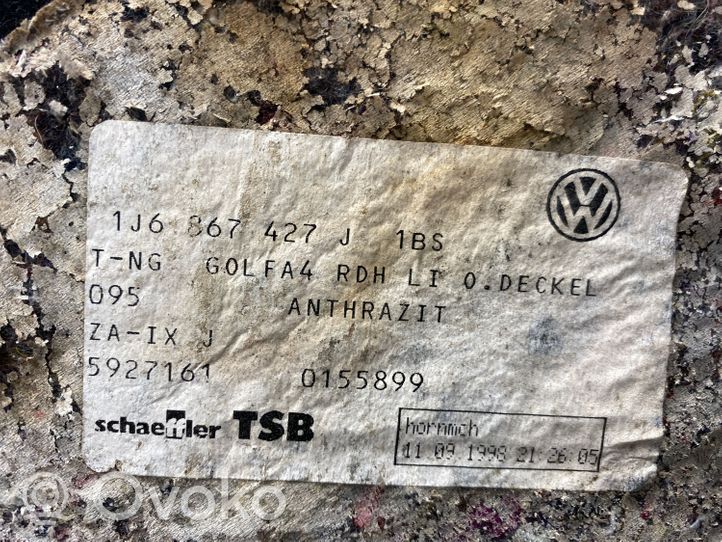 Volkswagen Golf IV Boczek / Tapicerka / bagażnika 1J6867427J