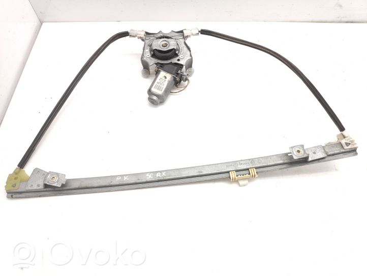 Renault Scenic RX Front door window regulator with motor 400733T3