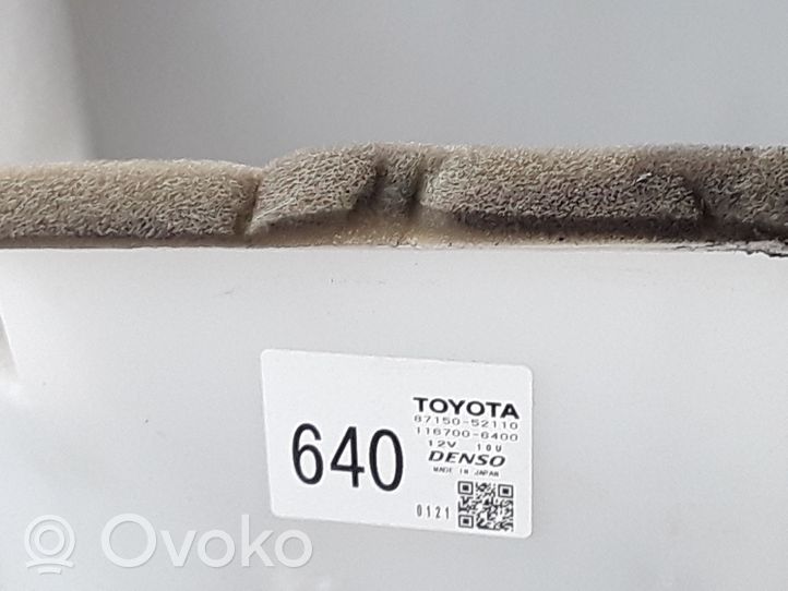 Toyota Yaris Verso Carcasa de montaje de la caja de climatización interior 8703052180