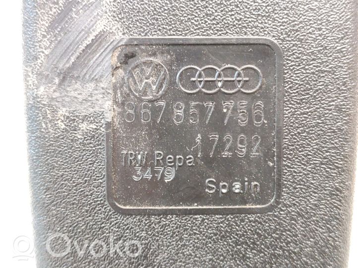 Volkswagen Polo II 86C 2F Klamra przedniego pasa bezpieczeństwa 867857756