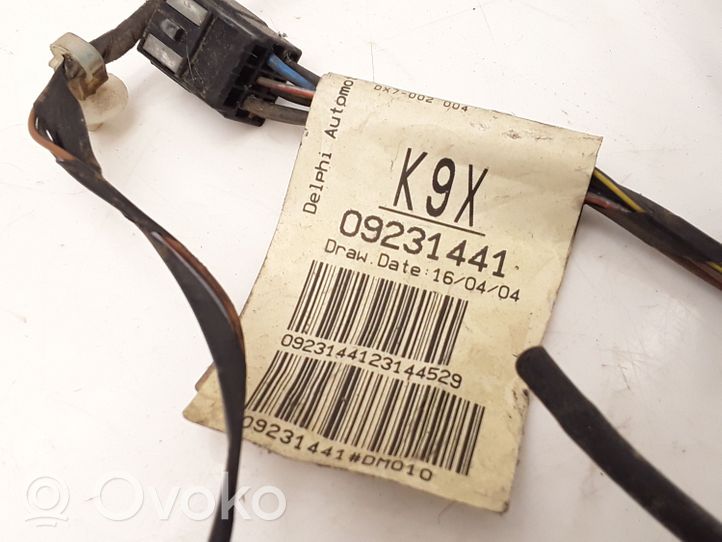 Opel Combo C Loading door wiring loom 09231441