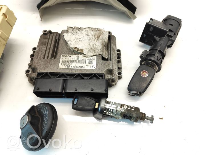 Fiat Bravo Engine ECU kit and lock set 51809691