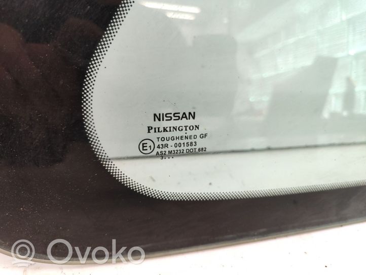 Nissan Micra Rear side window/glass 43R001583