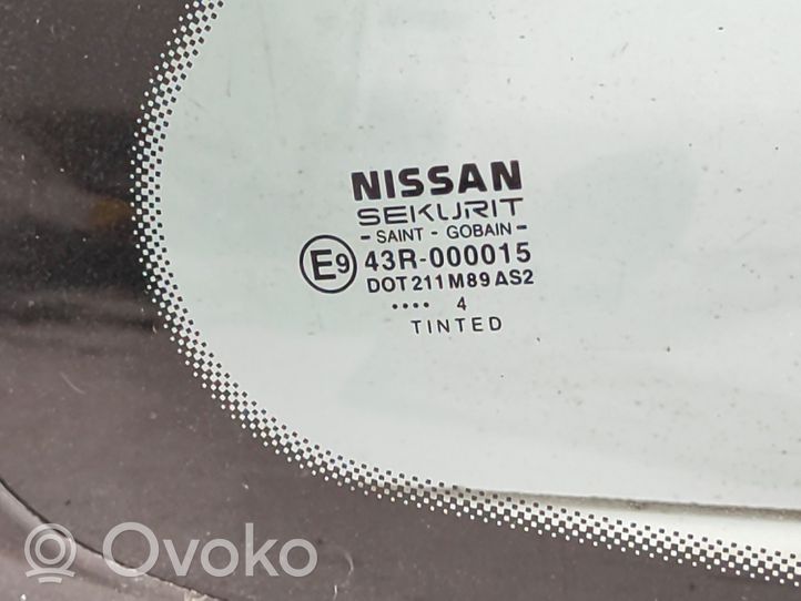 Nissan Almera Tino Galinis šoninis kėbulo stiklas 43R000015