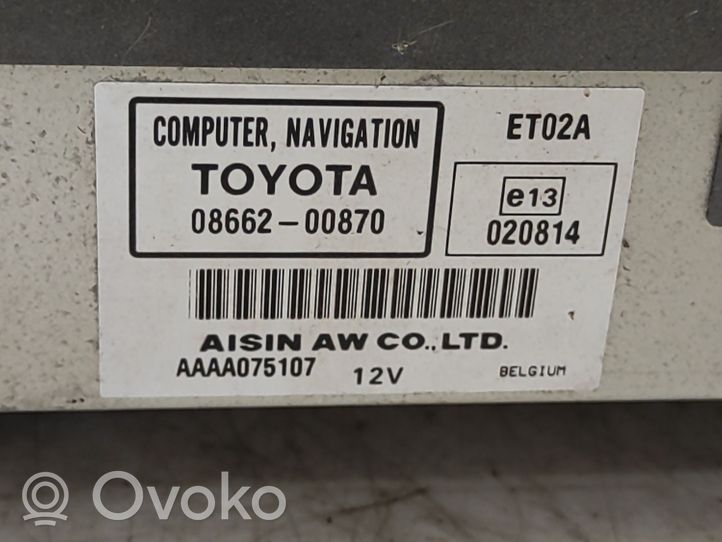 Toyota Avensis T250 Unità di navigazione lettore CD/DVD 0866200870
