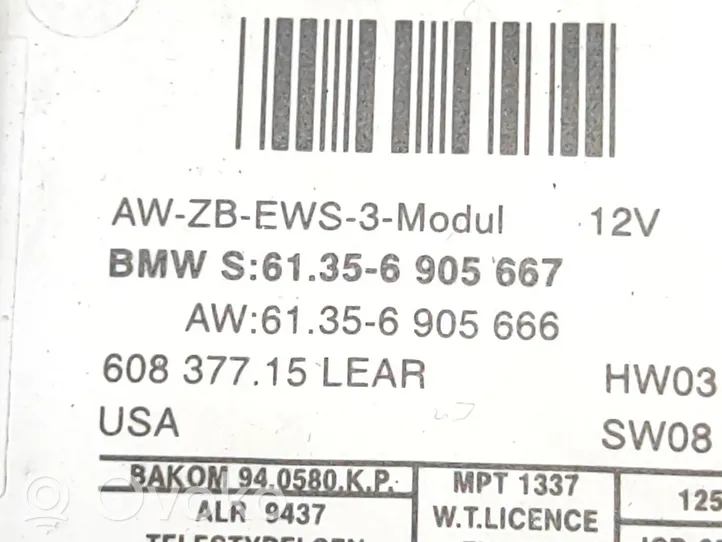 BMW Z4 E85 E86 Komputer / Sterownik ECU i komplet kluczy 7527072