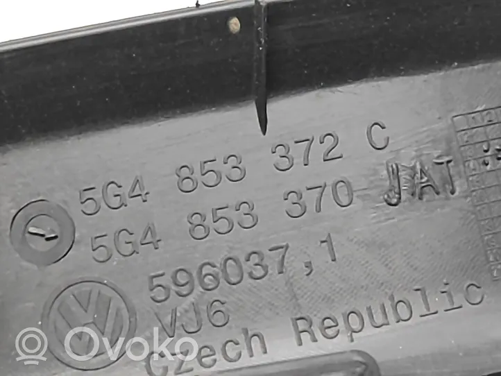Volkswagen Golf VII Copertura del rivestimento del sottoporta anteriore 5G4853372C