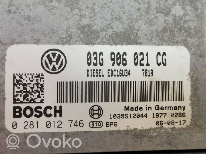 Volkswagen Caddy Variklio valdymo blokas 03G906021CG