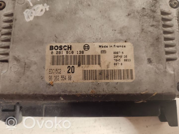 Peugeot Partner Sterownik / Moduł ECU 9636255480