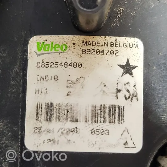 Citroen Berlingo Światło przeciwmgłowe przednie 9652548480