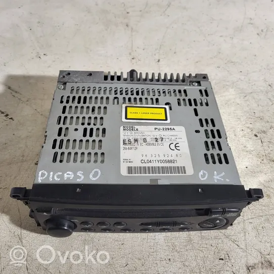 Citroen Xsara Picasso Unité principale radio / CD / DVD / GPS 9632592480