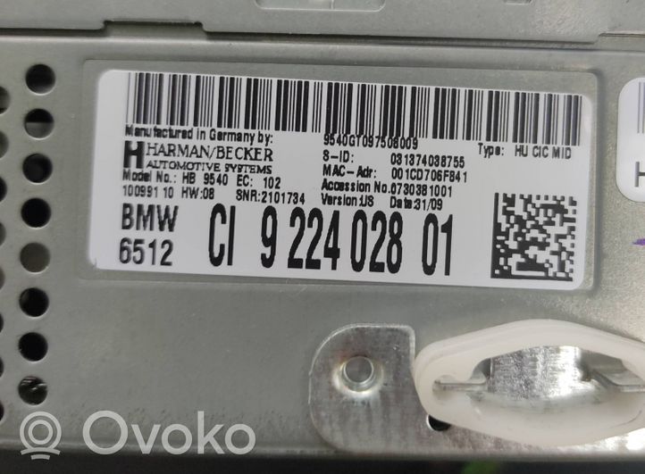 BMW X3 F25 Centralina Audio Hi-fi 9224028