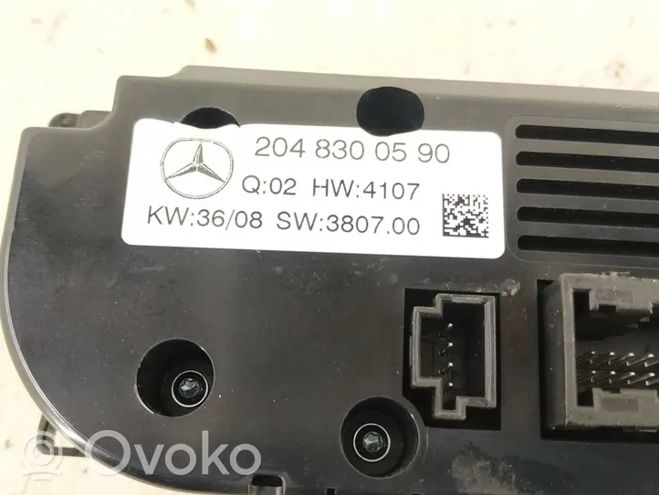 Mercedes-Benz C W204 Oro kondicionieriaus/ klimato/ pečiuko valdymo blokas (salone) 
