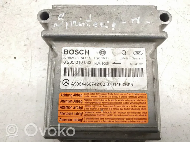 Mercedes-Benz Sprinter W906 Airbag control unit/module 