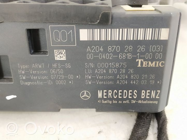 Mercedes-Benz C W204 Soft lock spindle drive 