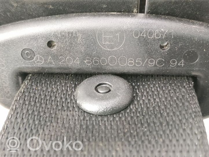 Mercedes-Benz C W204 Cintura di sicurezza centrale (posteriore) 