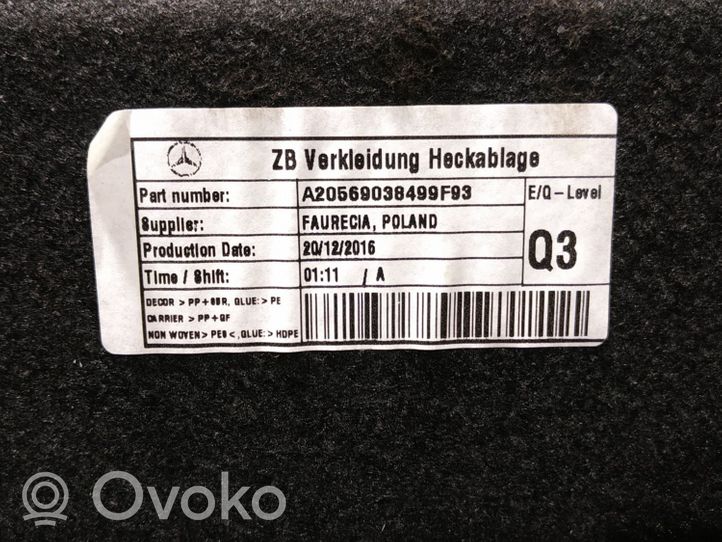 Mercedes-Benz C W205 Tavarahyllyn kansi 2056903849