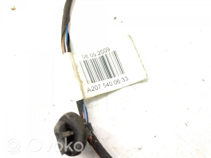 Mercedes-Benz E C207 W207 Cablaggio porta anteriore 2075405205