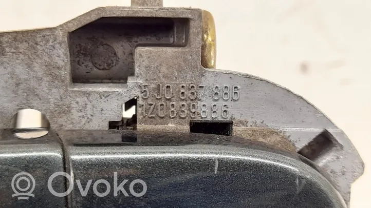 Skoda Octavia Mk2 (1Z) Klamka zewnętrzna drzwi tylnych 