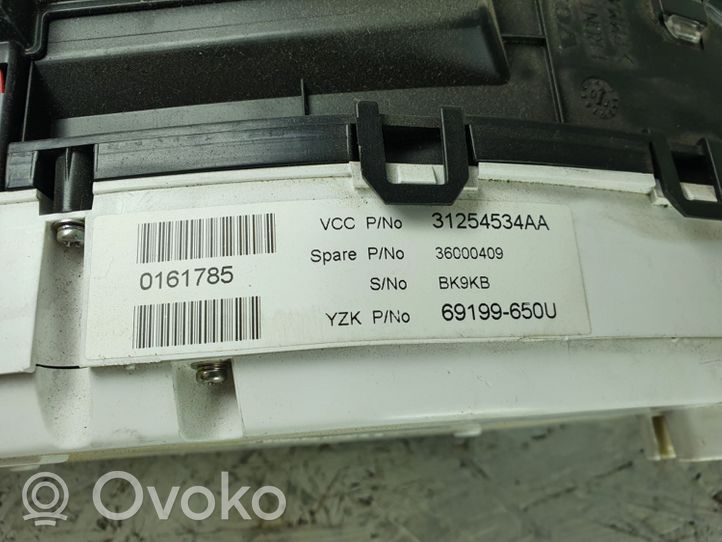 Volvo S80 Speedometer (instrument cluster) 31254534AA