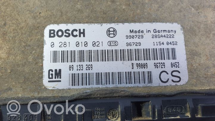 Opel Zafira A Sterownik / Moduł ECU 0281010021