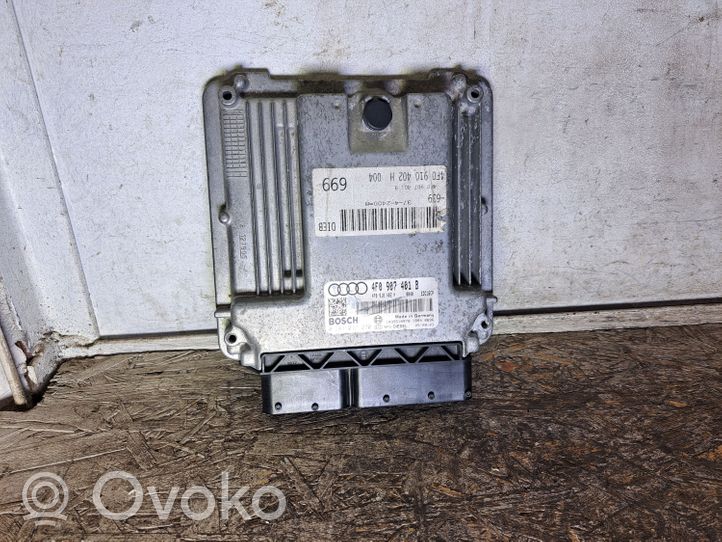 Audi A6 S6 C6 4F Variklio valdymo blokas 4F0910402H