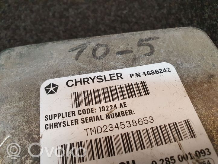 Chrysler Voyager Oro pagalvių valdymo blokas 4686242