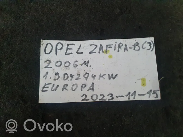 Opel Zafira B Takatavaratilan sisävalo 13211587