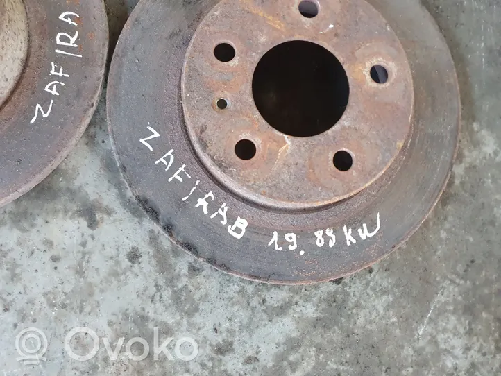 Opel Zafira B Front brake disc 