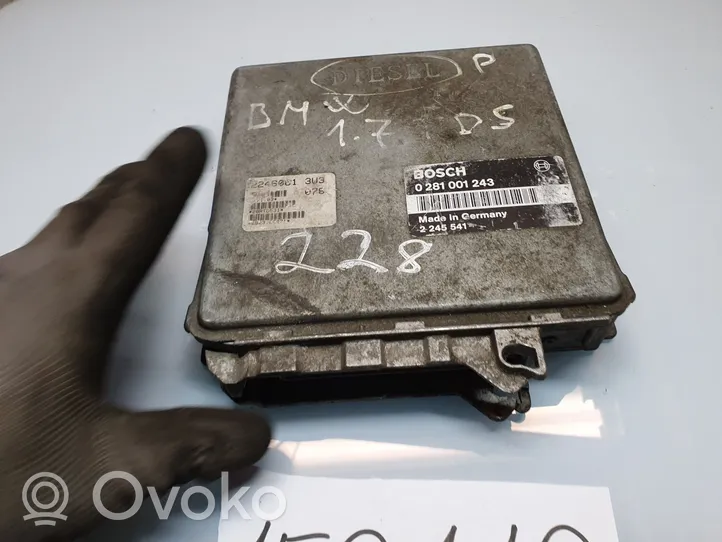 BMW 3 E36 Calculateur moteur ECU 0281001243