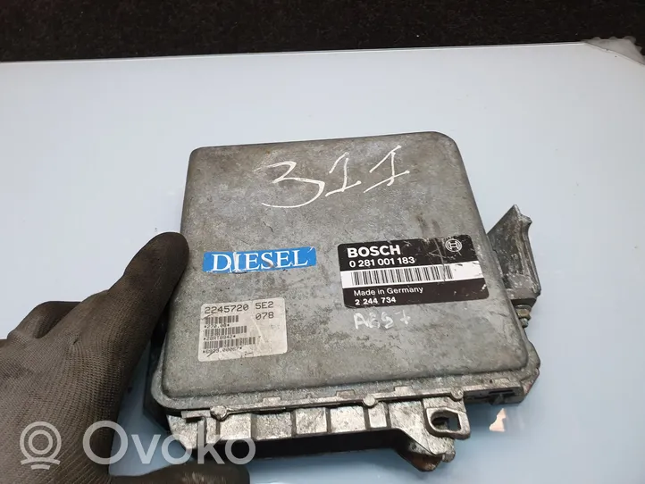 BMW 5 E34 Calculateur moteur ECU 0281001183