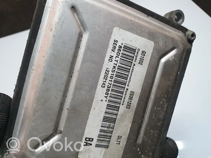 Opel Zafira A Calculateur moteur ECU 09391263