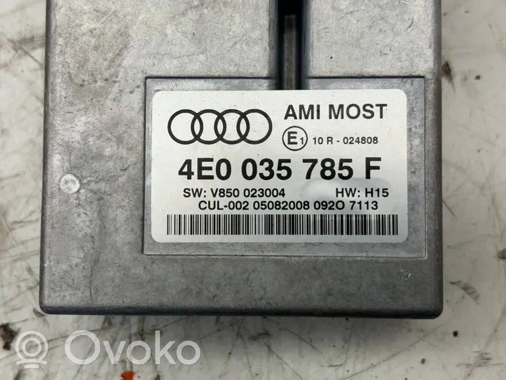 Audi A6 S6 C7 4G Multimedian ohjauslaite 4E0035785F